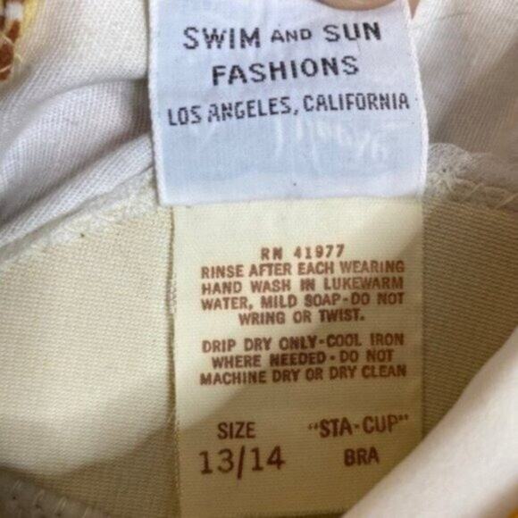 Vintage 1960s DeWeese Design Maxi Swim Dress - Picture 5 of 5